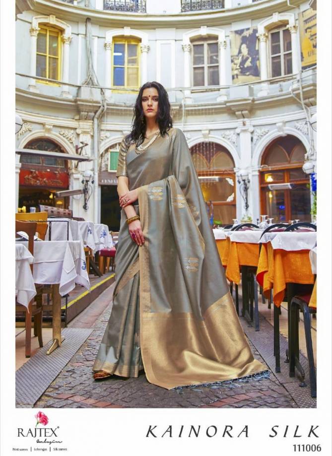 Rajtex Kainora Latest Designer Fancy Festive Wear Heavy Printed Banarasi Silk Sarees Collection